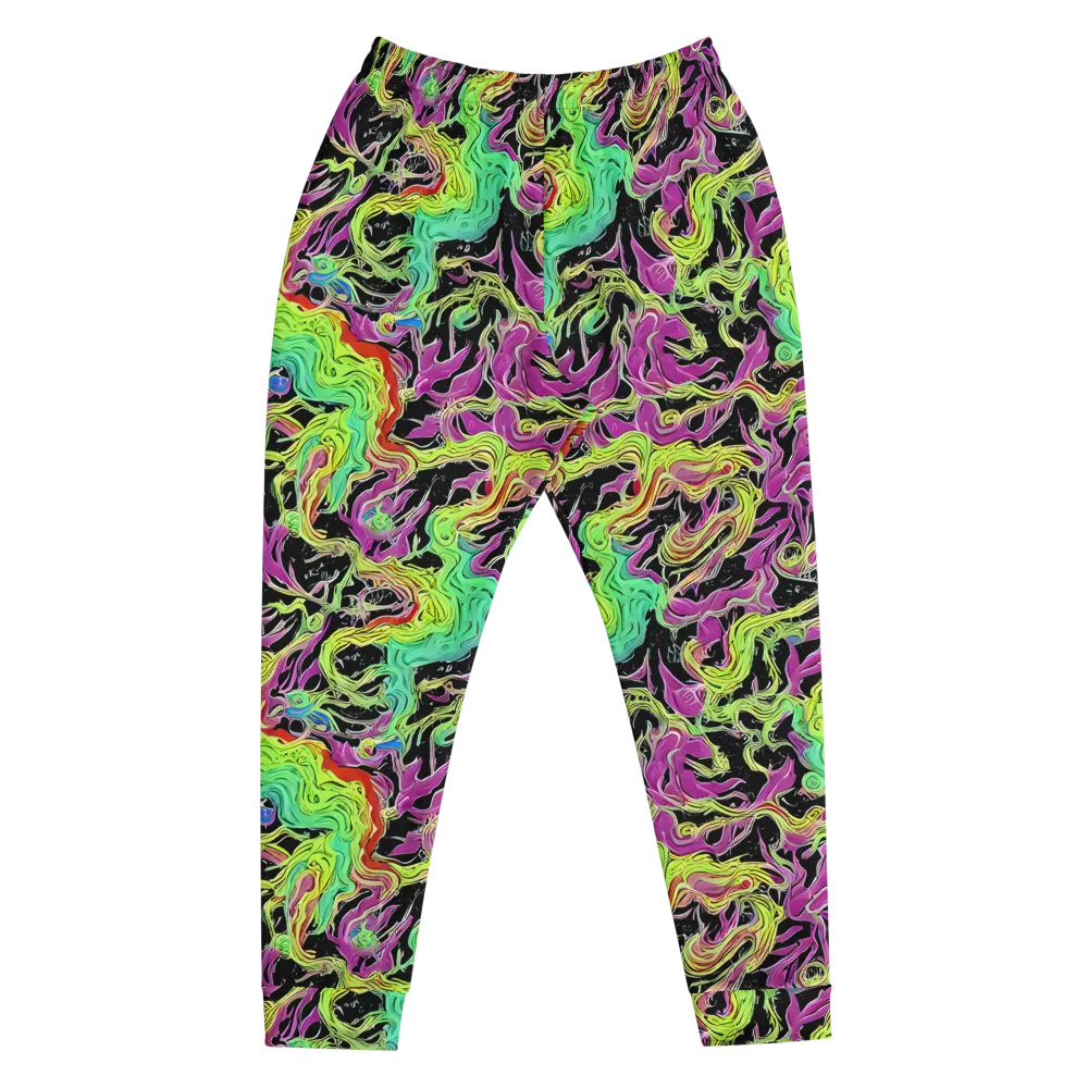 Limefire Spiral on Men's Joggers — Front