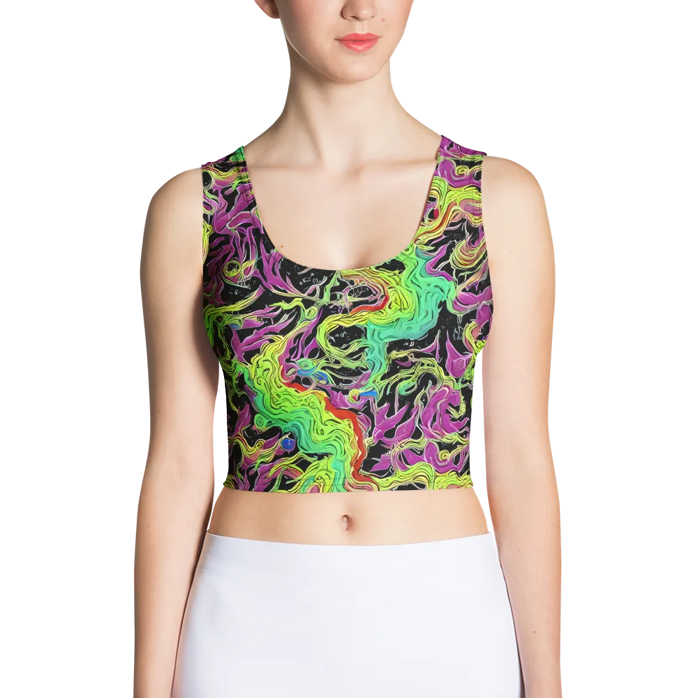 Limefire Spiral on Crop Top — Front