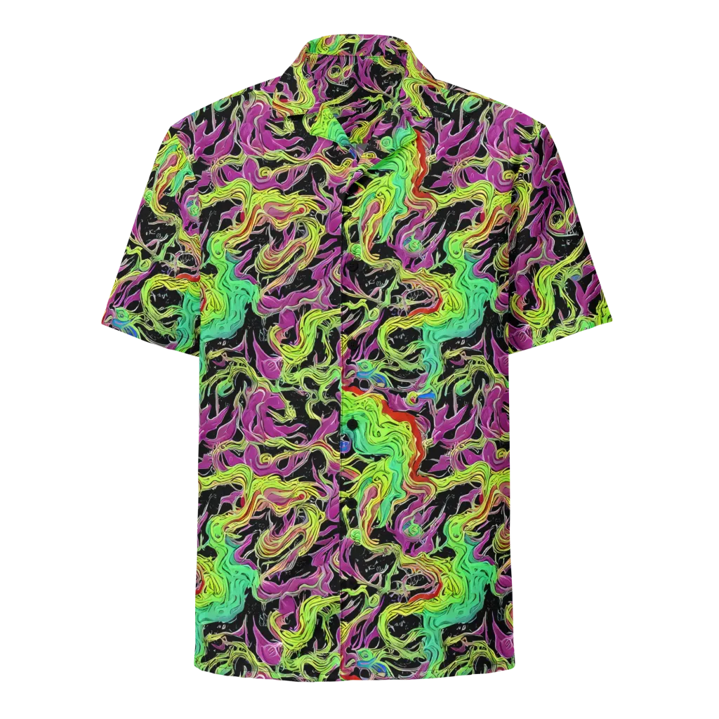 Limefire Spiral on Button Shirt — Front