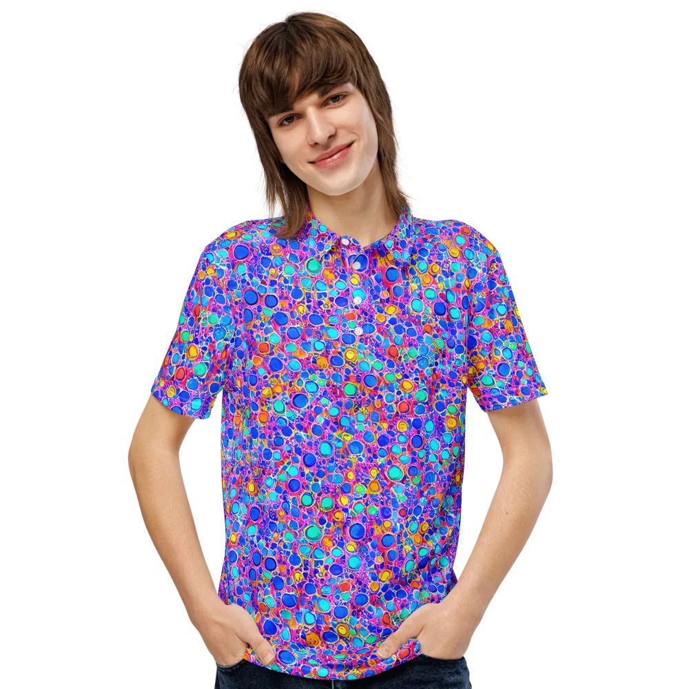 Prism Pollen on Men's Slim Fit Polo Shirt — Front
