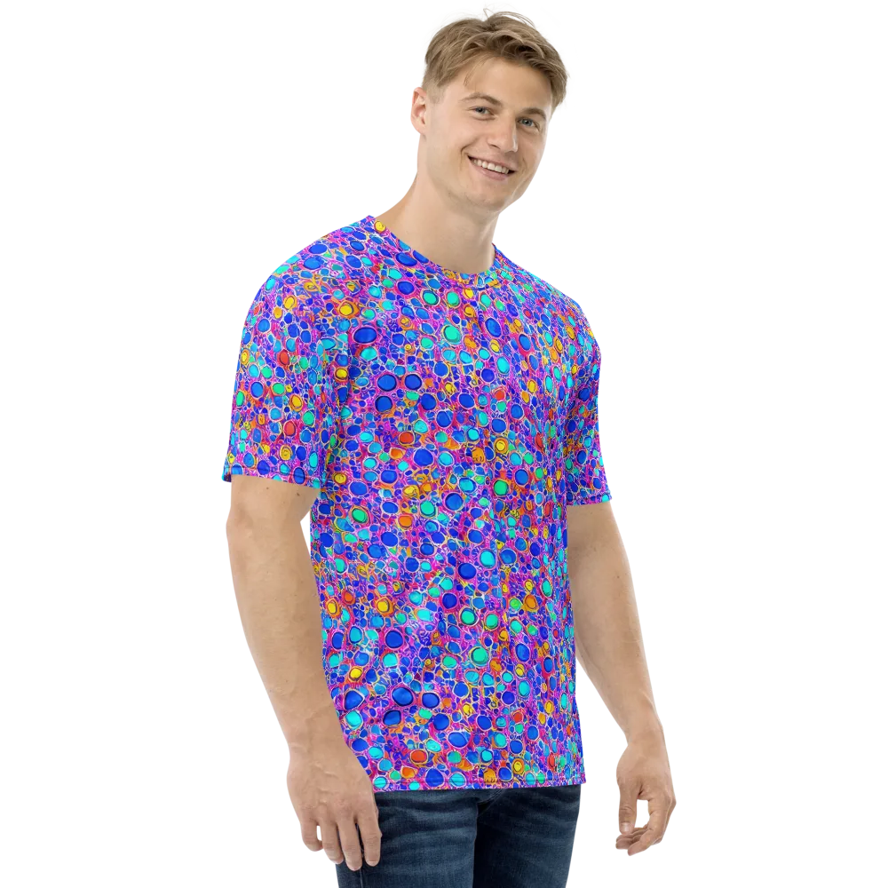 Prism Pollen on Men's Crew Neck T-Shirt — Right