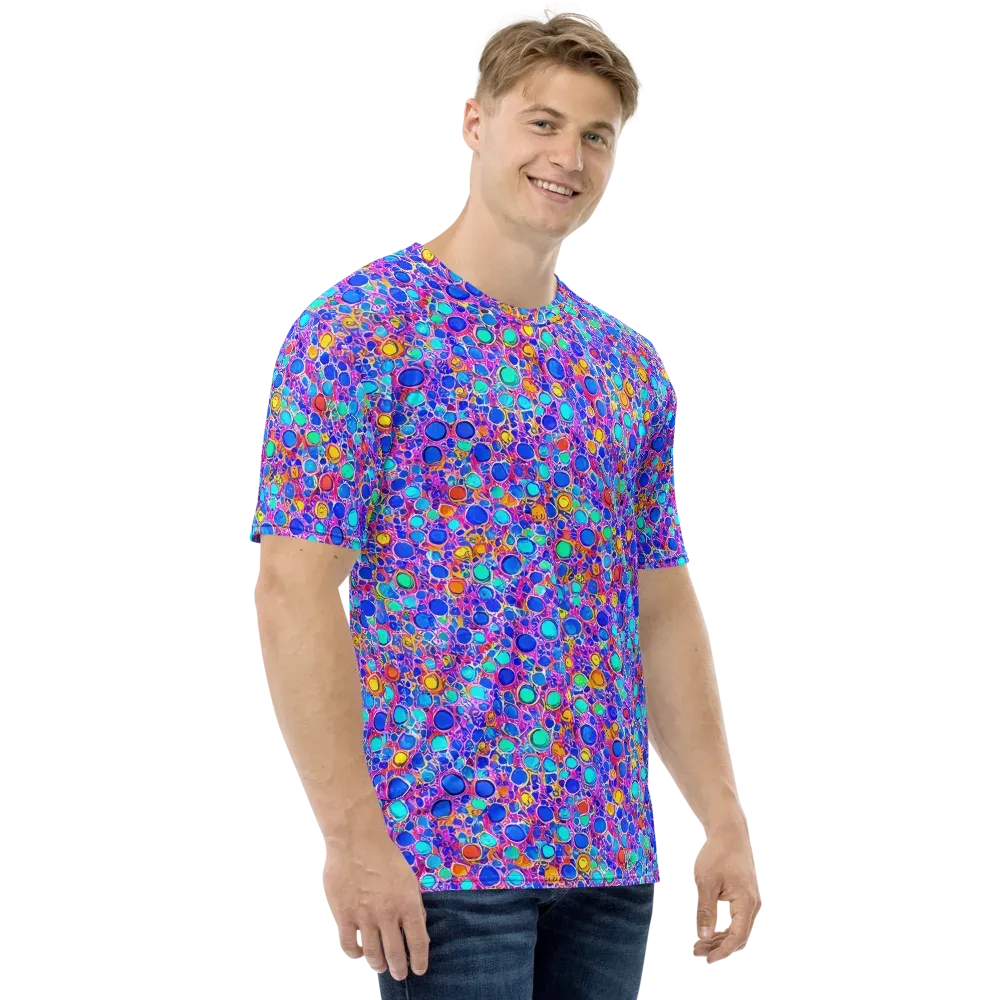 Prism Pollen on Men's Crew Neck T-Shirt — Right