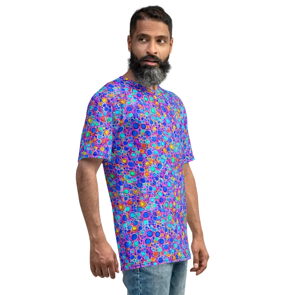 Prism Pollen on Men's Crew Neck T-Shirt — Right
