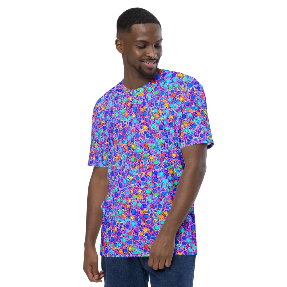 Prism Pollen on Men's Crew Neck T-Shirt — Left