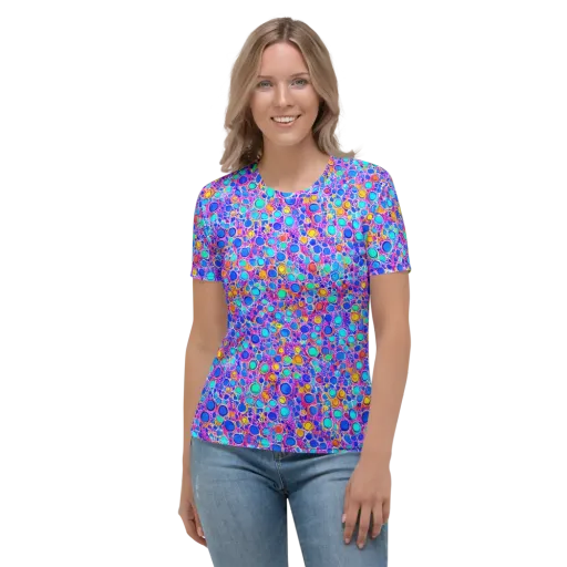Prism Pollen on a Women's Crew Neck T-Shirt