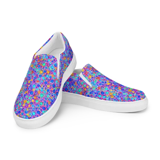Prism Pollen on a Men's Slip-On Canvas Shoes