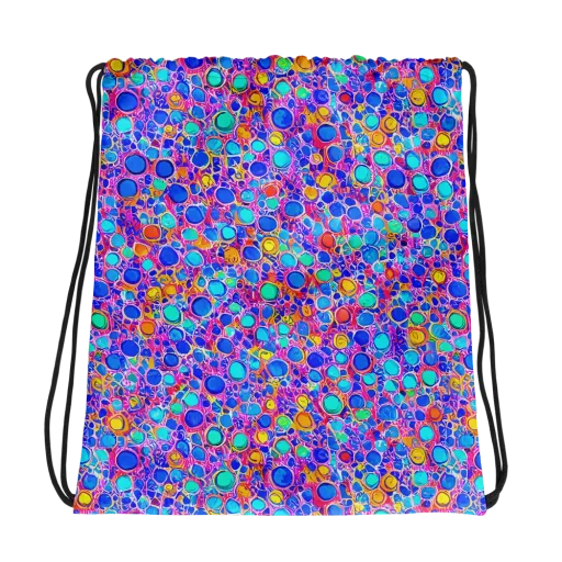 Prism Pollen on a Drawstring Bag