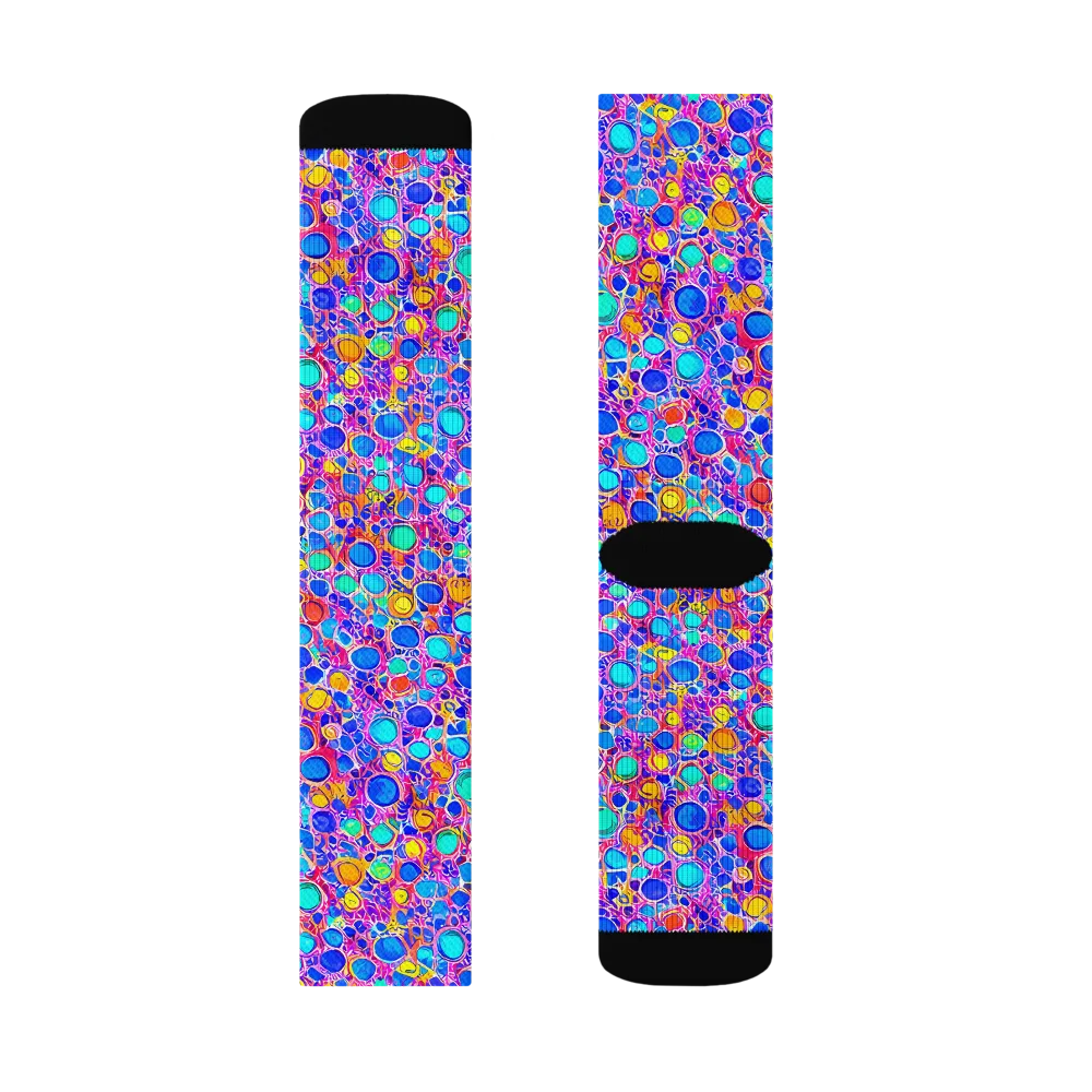 Prism Pollen on Socks — Left Sock