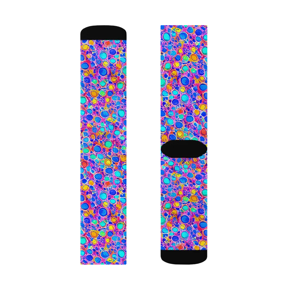 Prism Pollen on Socks — Right Sock