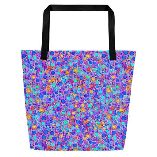 Prism Pollen on a Large Tote Bag W/ Pocket