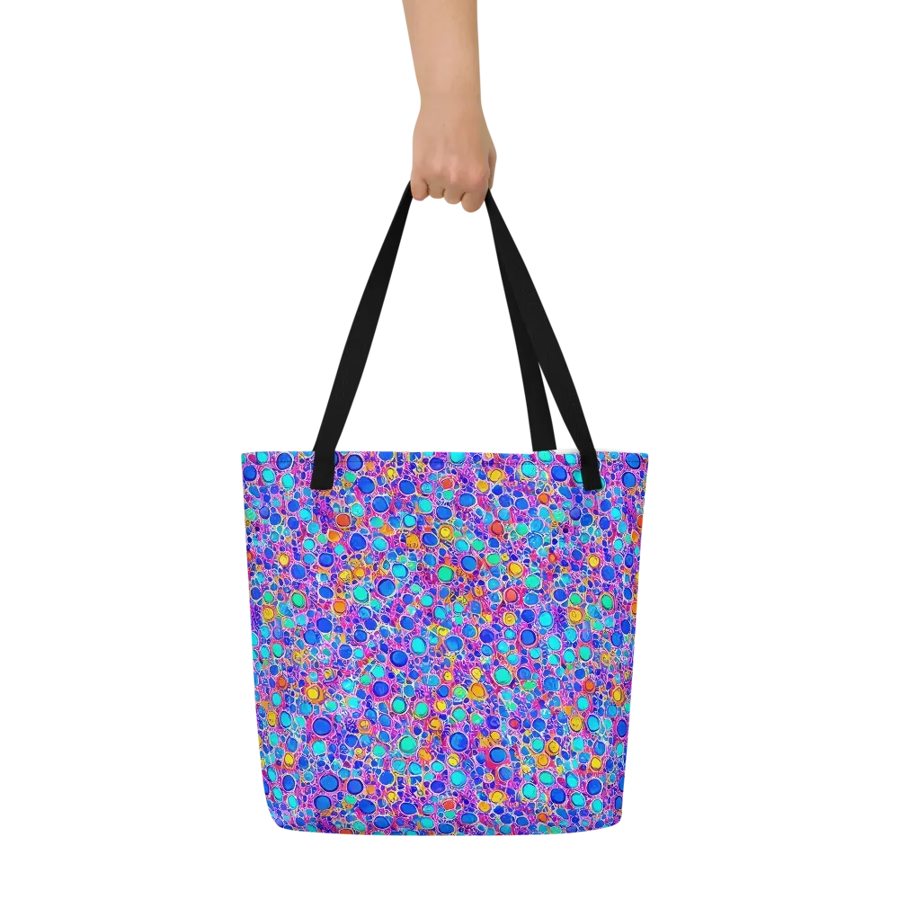 Prism Pollen on Large Tote Bag W/ Pocket — Front