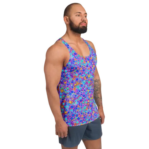 Prism Pollen on a Men's Tank Top