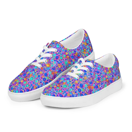 Prism Pollen on a Men's Lace-Up Canvas Shoes