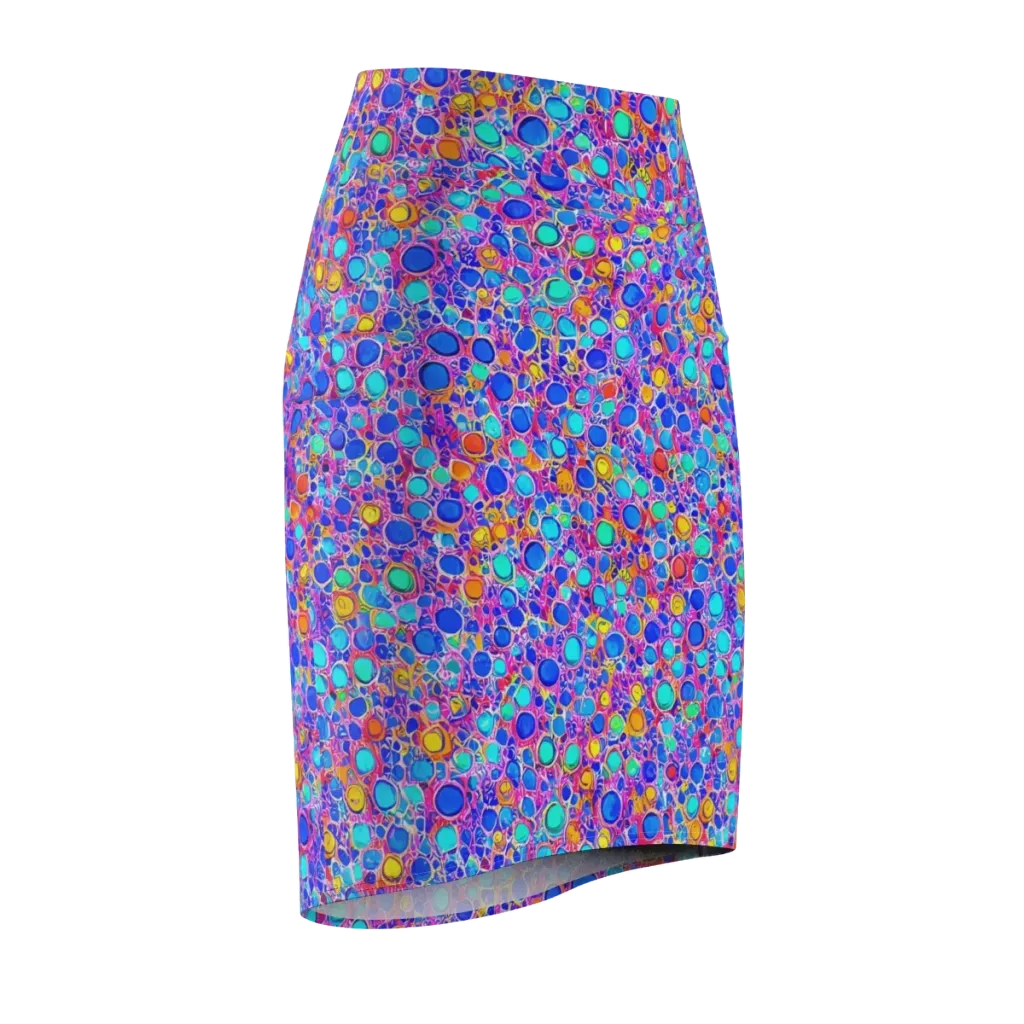 Prism Pollen on Pencil Skirt — Front Side
