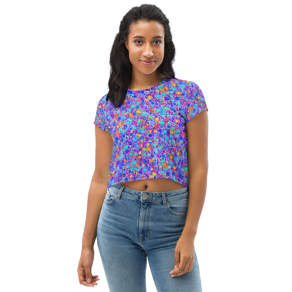 Prism Pollen on Crop Tee — Front