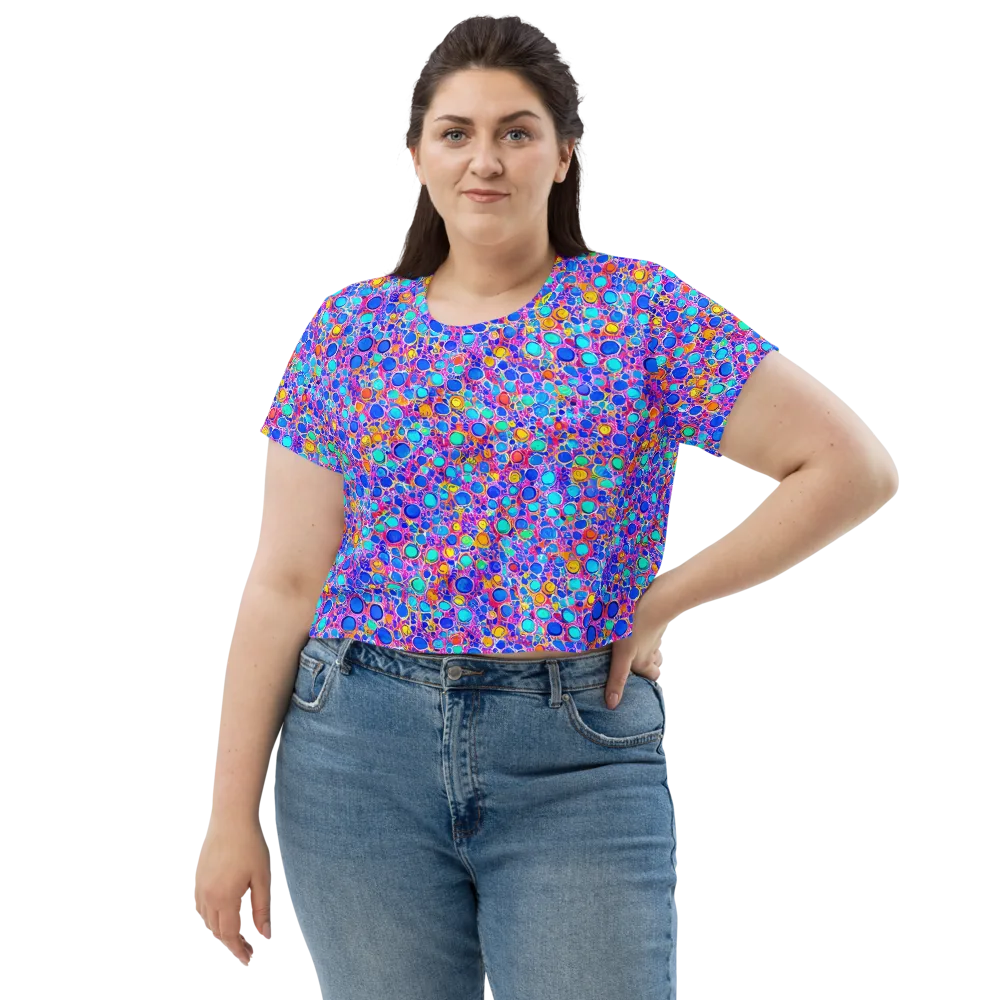 Prism Pollen on Crop Tee — Front