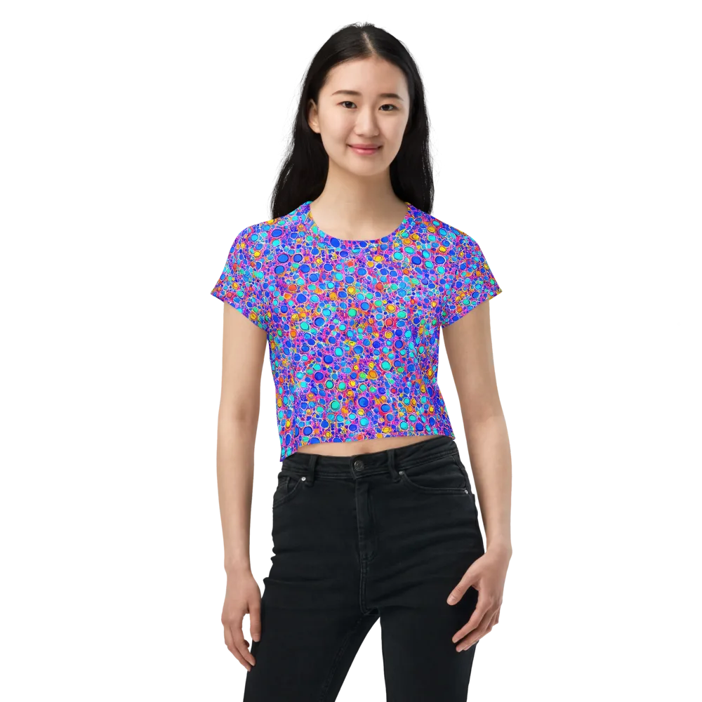 Prism Pollen on Crop Tee — Front