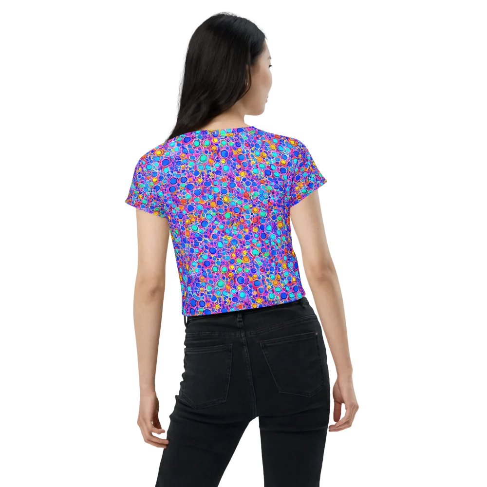 Prism Pollen on Crop Tee — Back