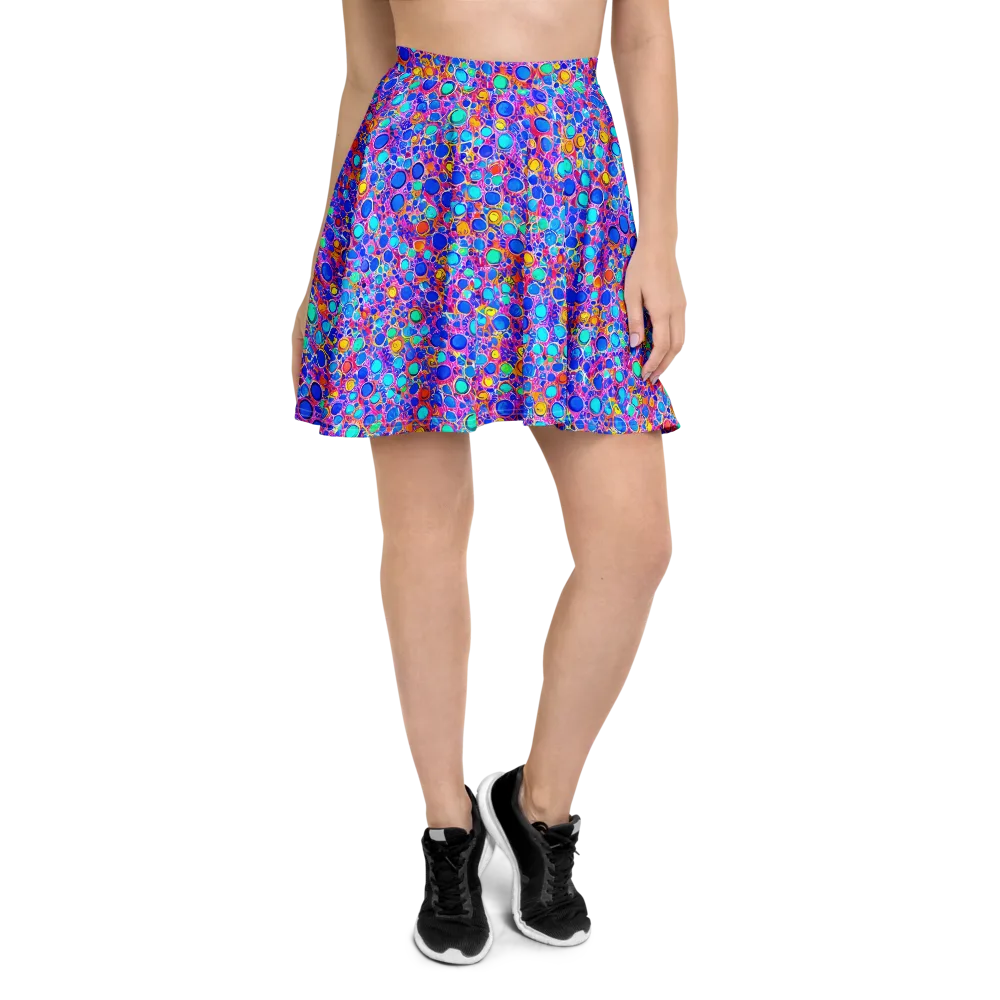 Prism Pollen on Skater Skirt — Front