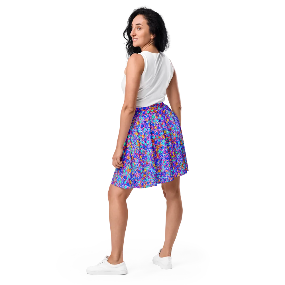 Prism Pollen on Skater Skirt — Back