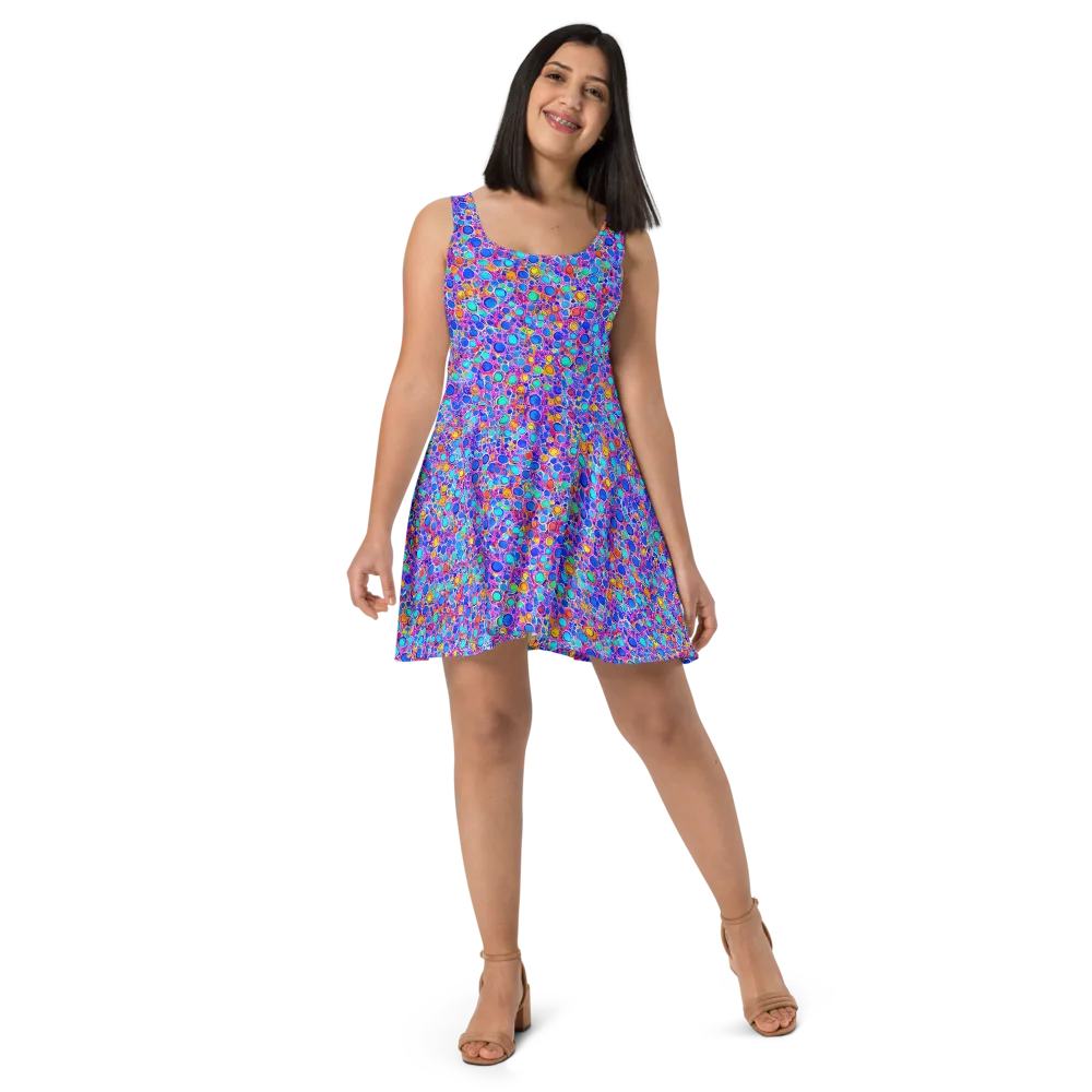 Prism Pollen on Skater Dress — Front