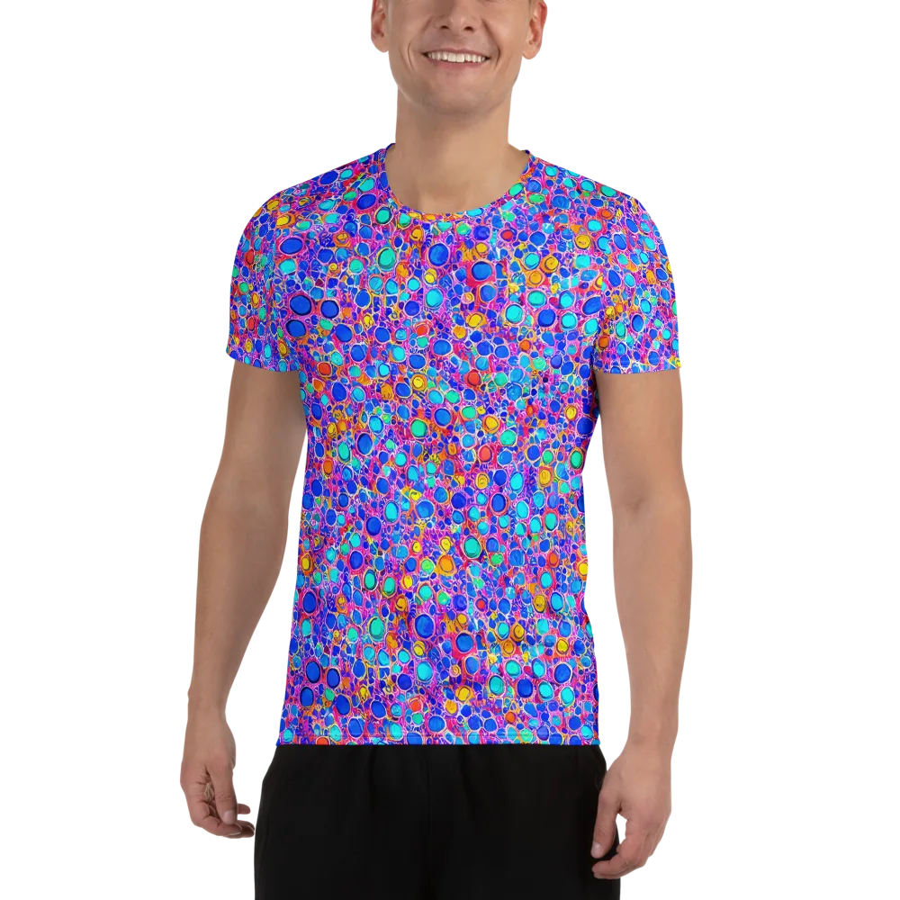 Prism Pollen on Men's Athletic T-Shirt — Front