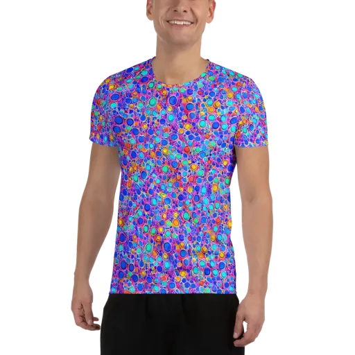 Prism Pollen on a Men's Athletic T-Shirt