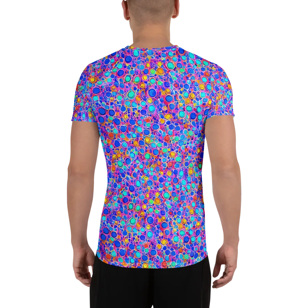 Prism Pollen on Men's Athletic T-Shirt — Back