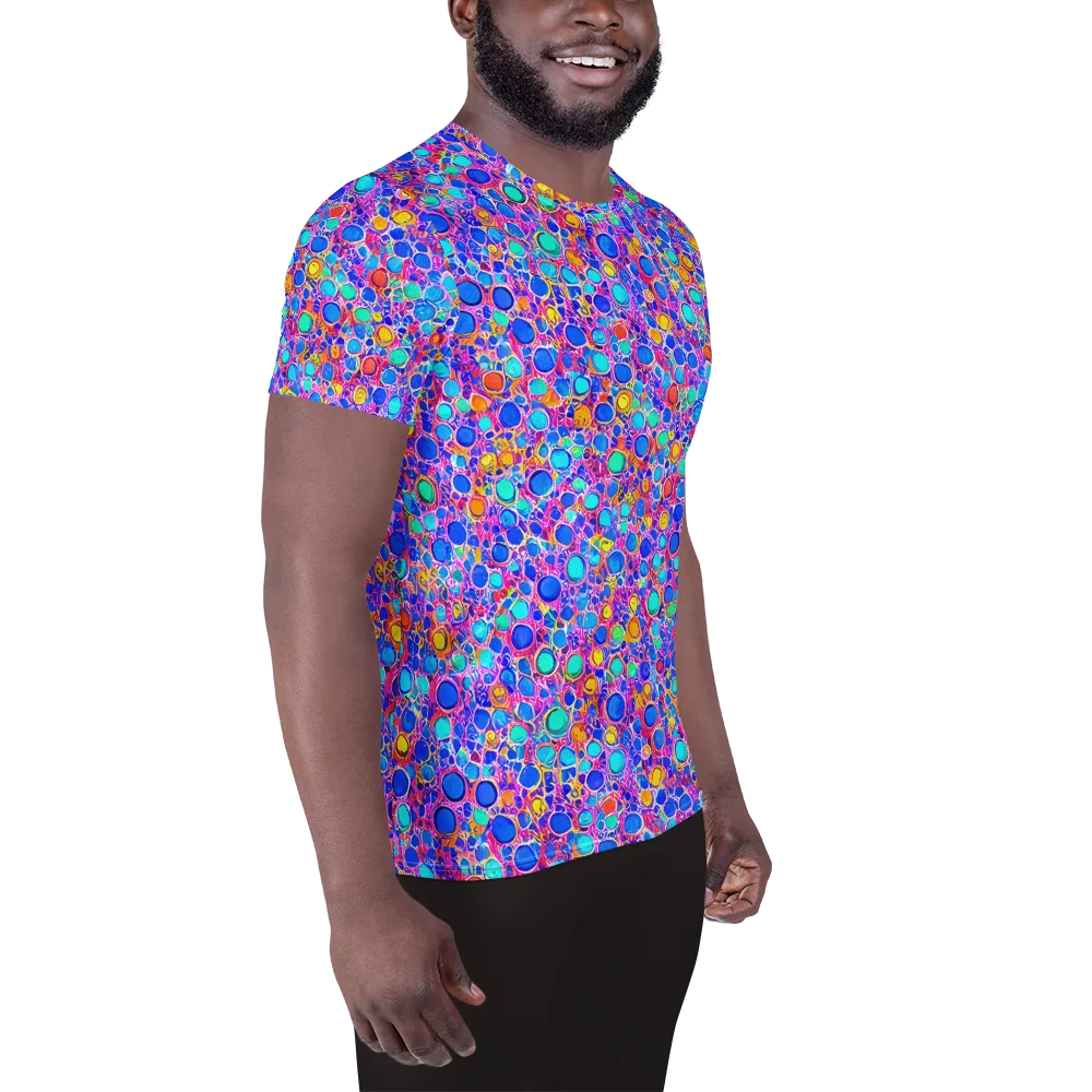 Prism Pollen on Men's Athletic T-Shirt — Right