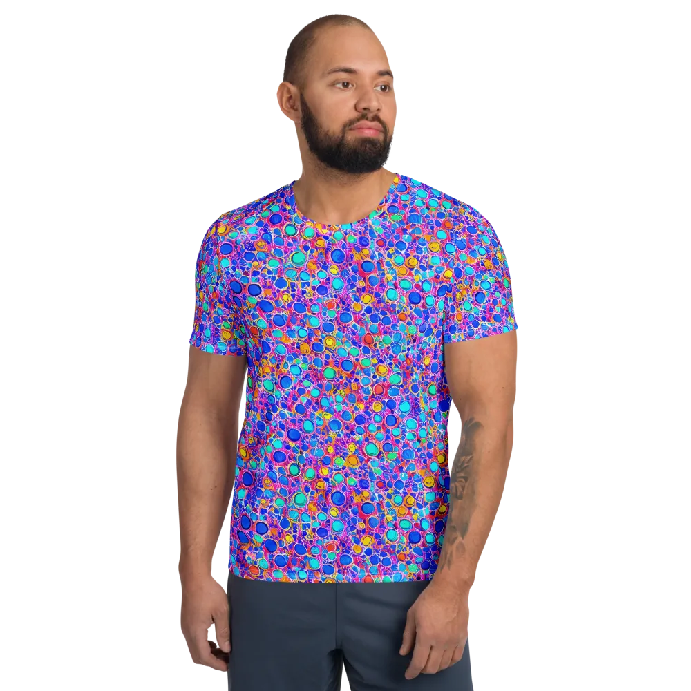 Prism Pollen on Men's Athletic T-Shirt — Front