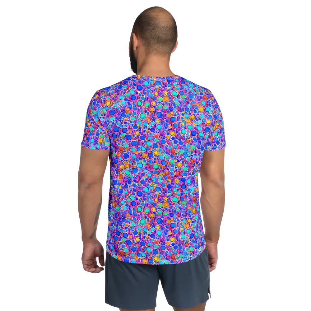 Prism Pollen on Men's Athletic T-Shirt — Back