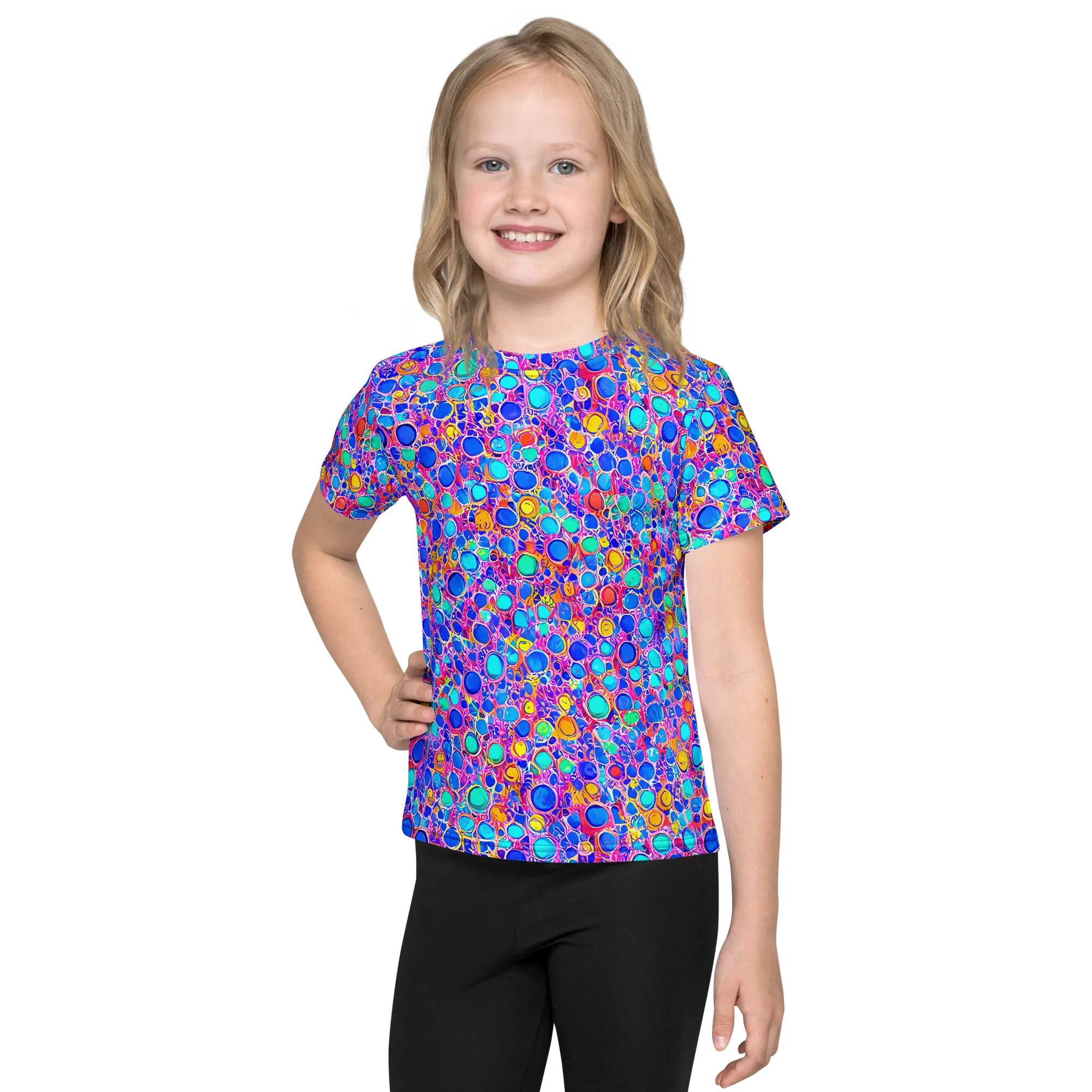 Prism Pollen on Kids Crew Neck T-Shirt — Front