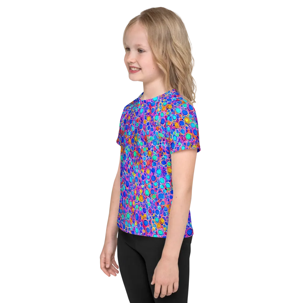 Prism Pollen on Kids Crew Neck T-Shirt — Left
