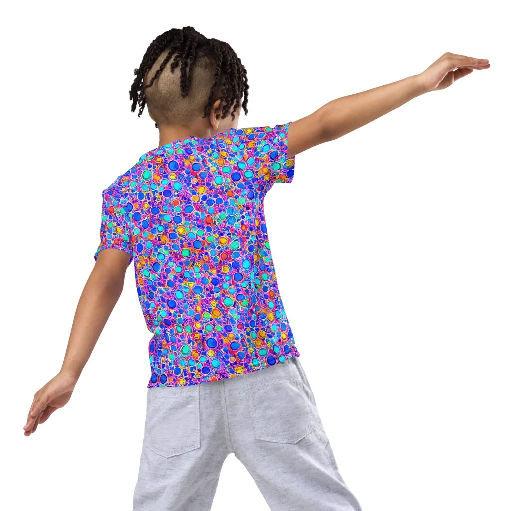Prism Pollen on Kids Crew Neck T-Shirt — Back