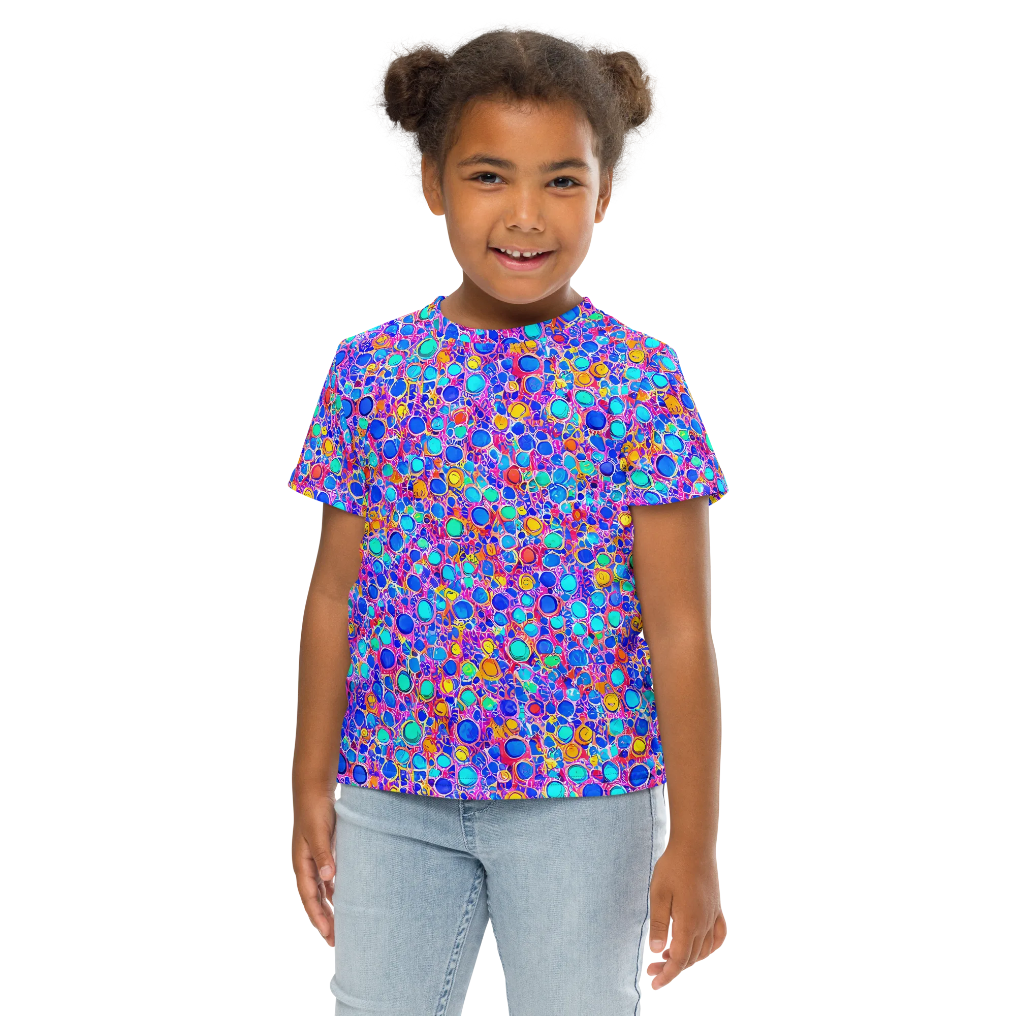 Prism Pollen on Kids Crew Neck T-Shirt — Front