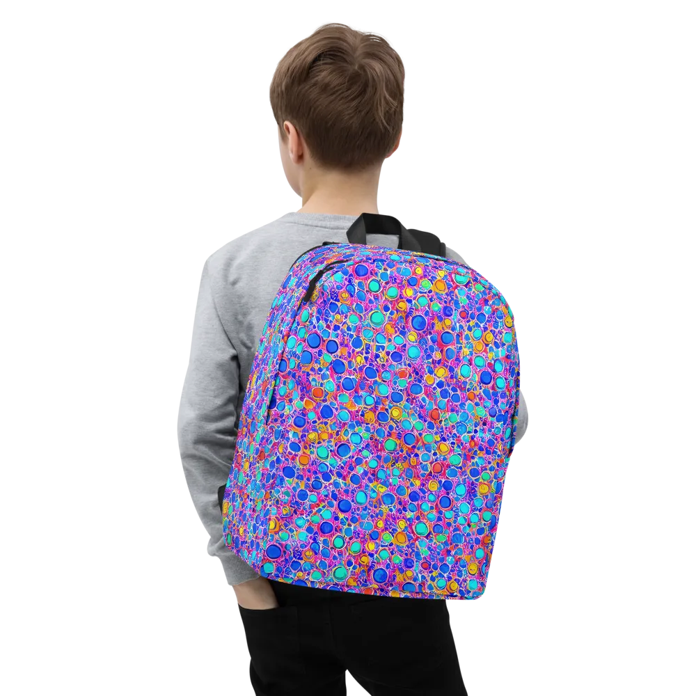 Prism Pollen on Minimalist Backpack — Zoomed-in