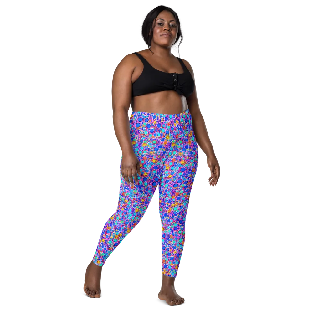 Prism Pollen on Leggings with Pockets — Front