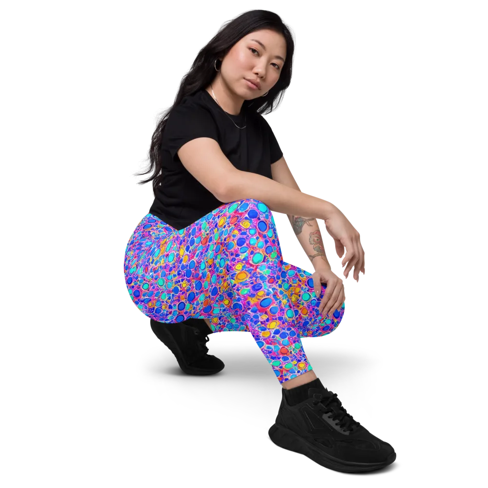 Prism Pollen on Leggings with Pockets — Right Front