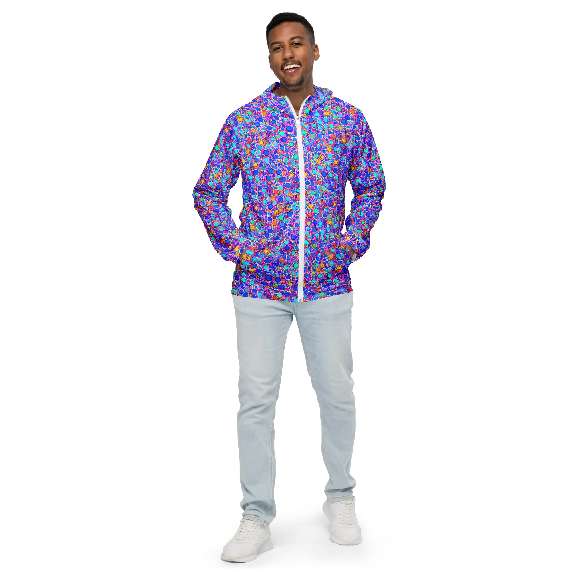 Prism Pollen on Men's Windbreaker — Front
