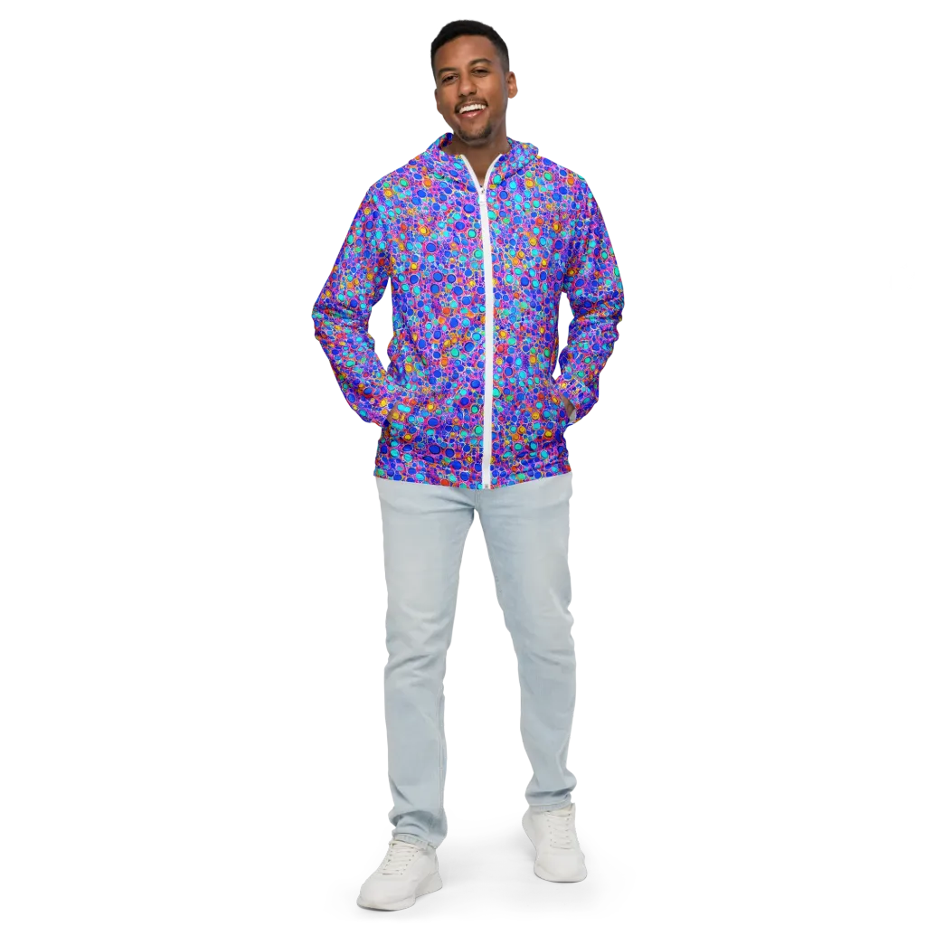 Prism Pollen on Men's Windbreaker — Front