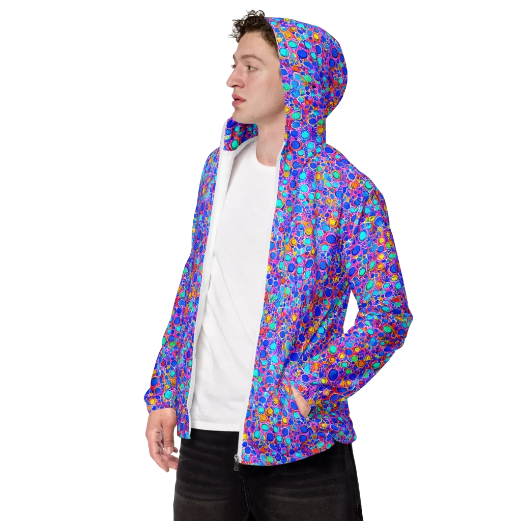 Prism Pollen on Men's Windbreaker — Left Front