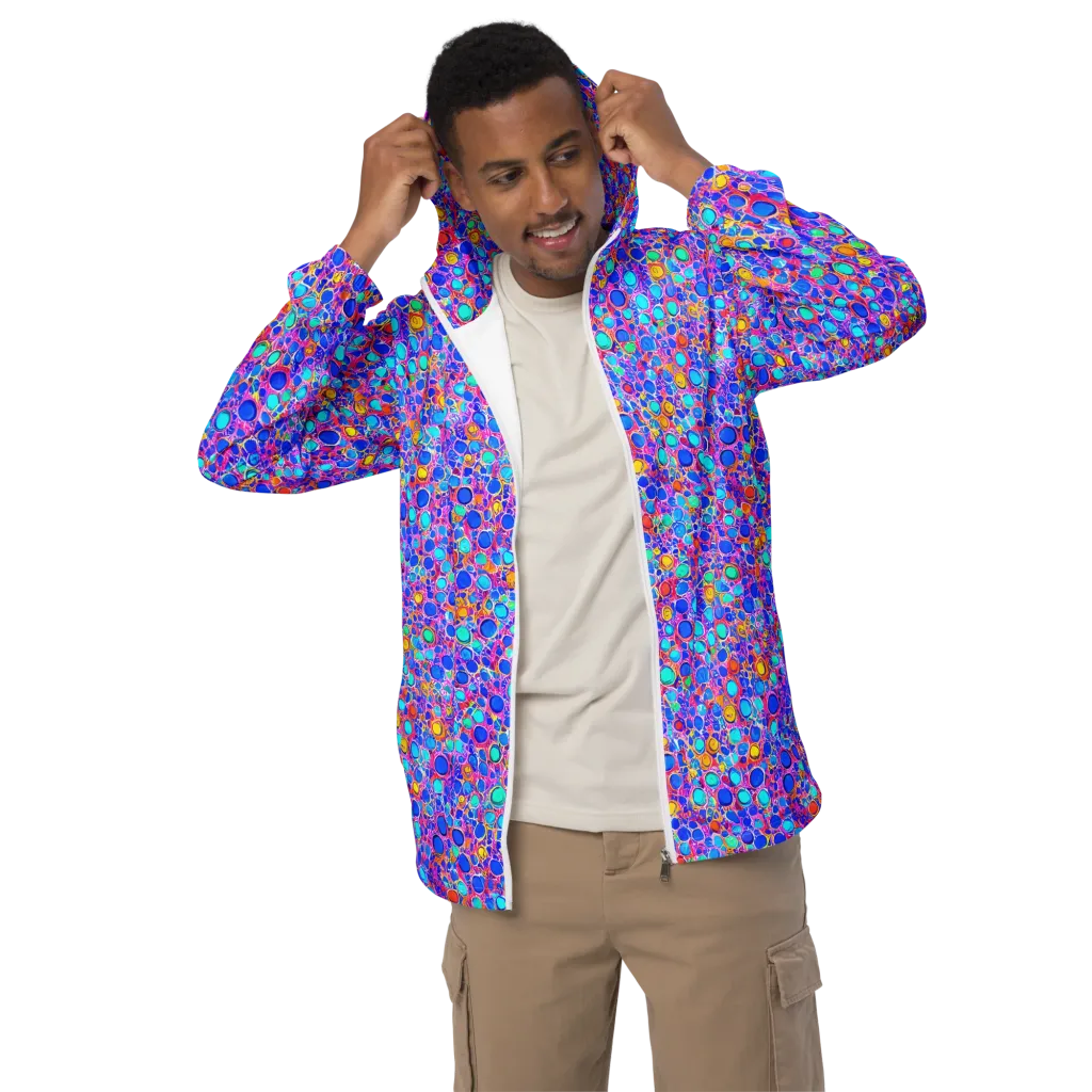 Prism Pollen on Men's Windbreaker — Front