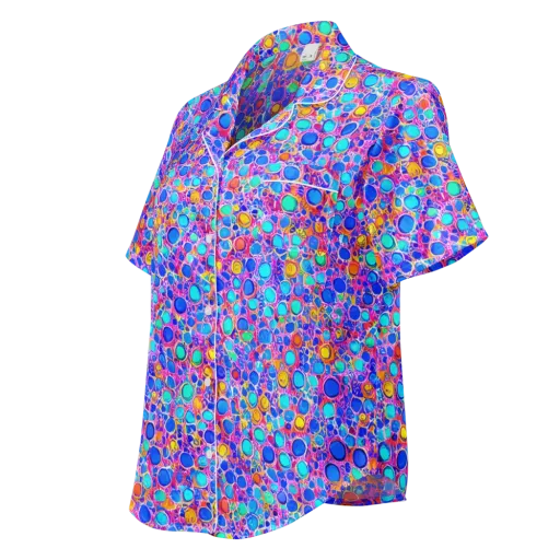 Prism Pollen on a Women's Short Sleeve Pajama Top