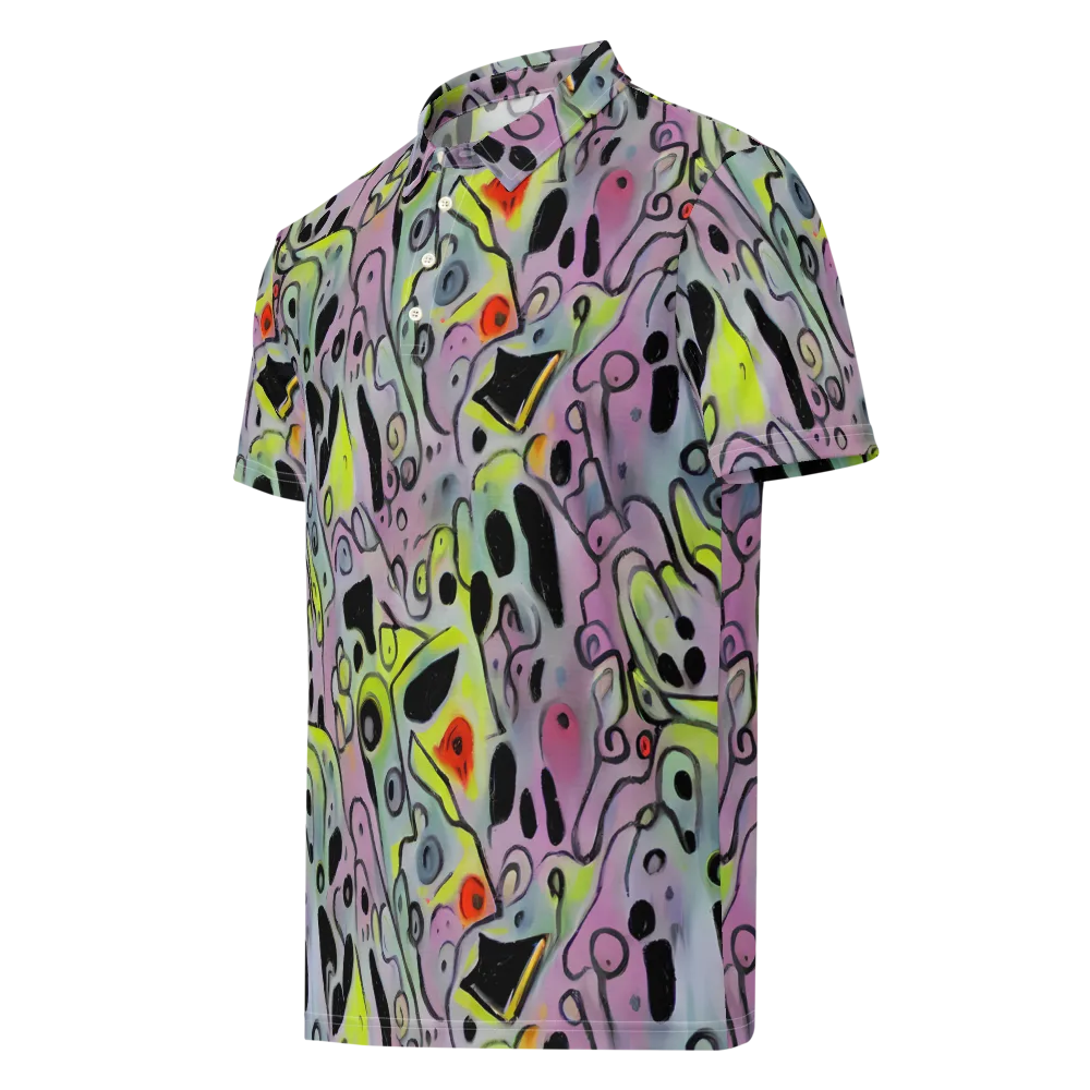 Pastel Mayhem on Men's Slim Fit Polo Shirt — Left Front