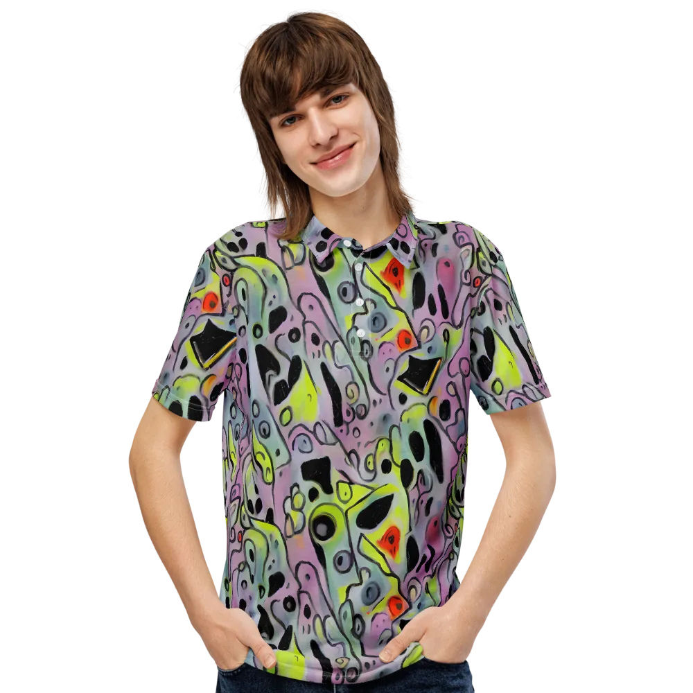 Pastel Mayhem on Men's Slim Fit Polo Shirt — Front
