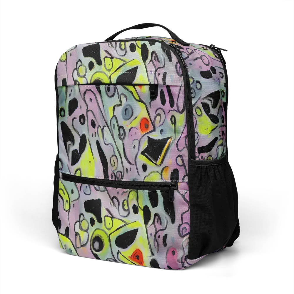 Pastel Mayhem on Utility Backpack — Left Front