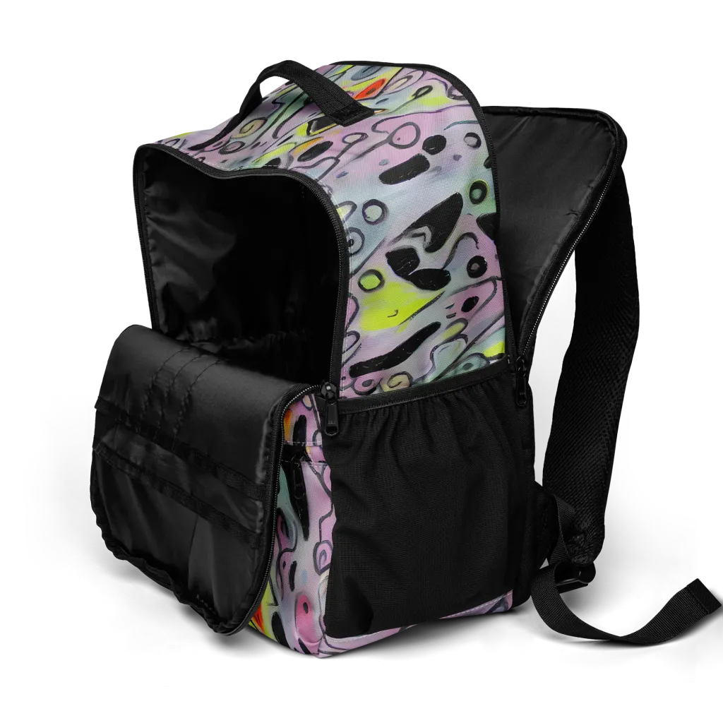 Pastel Mayhem on Utility Backpack — Product details 2