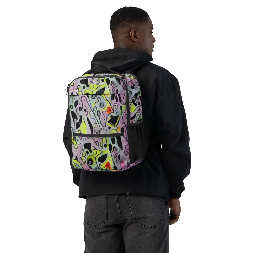 Pastel Mayhem on Utility Backpack — Back