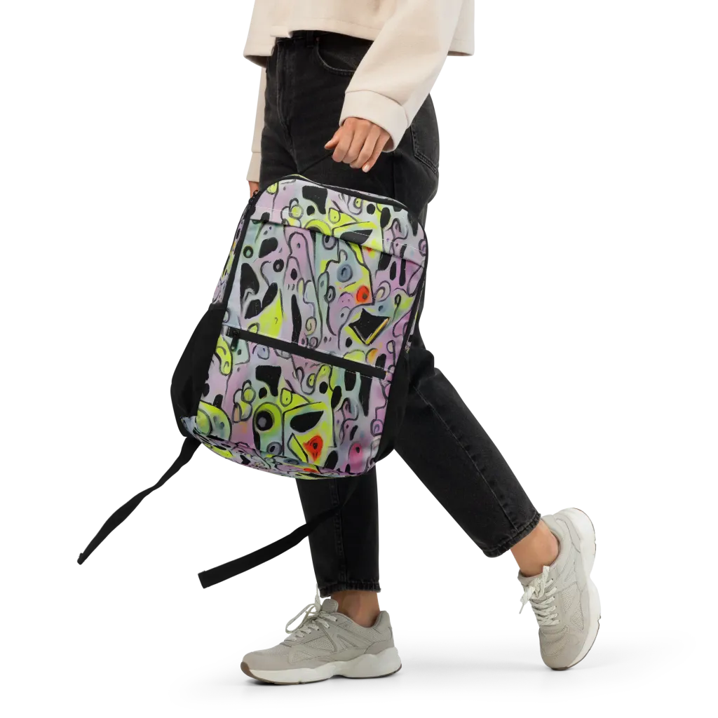 Pastel Mayhem on Utility Backpack — Front
