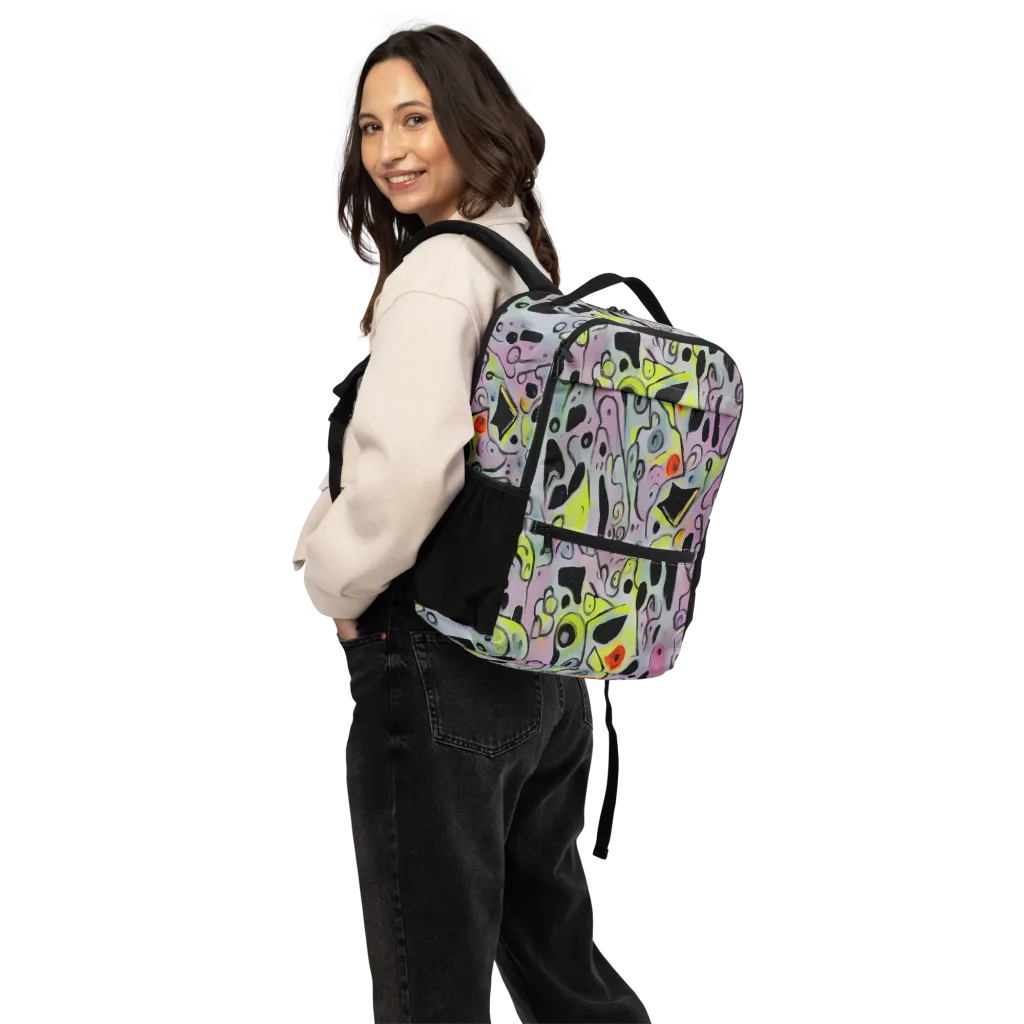 Pastel Mayhem on Utility Backpack — Back